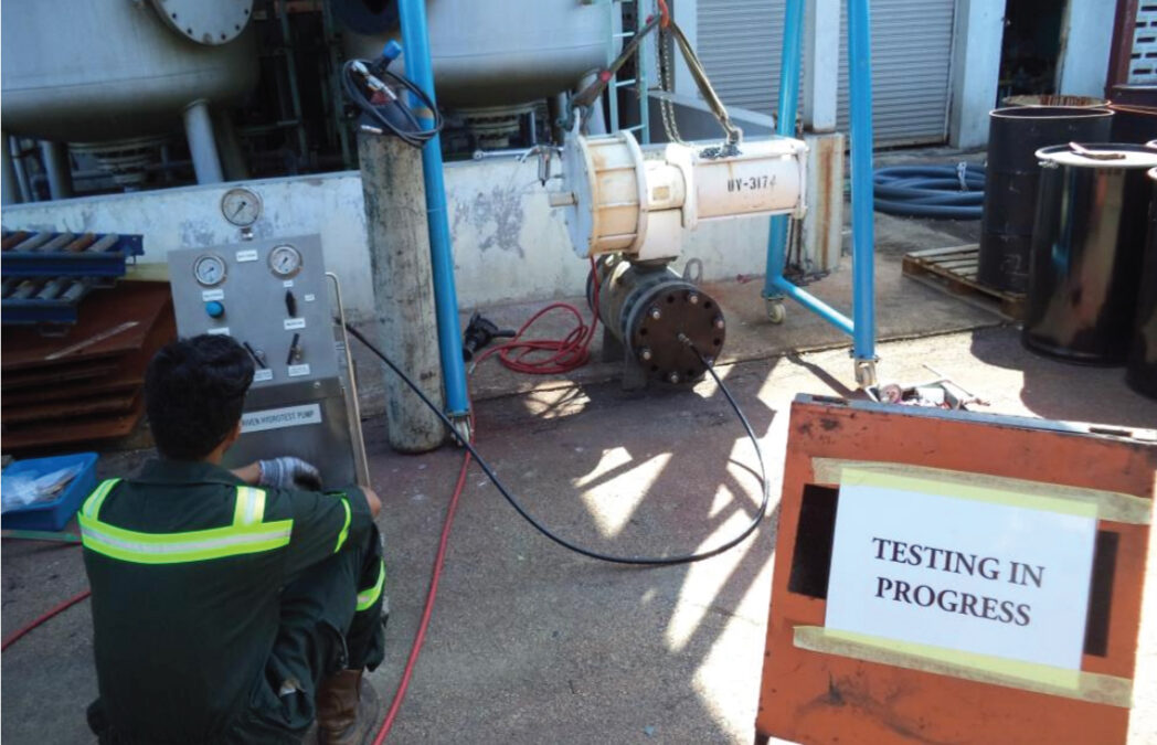 Actuated Ball Valve Servicing during Turnaround 2015