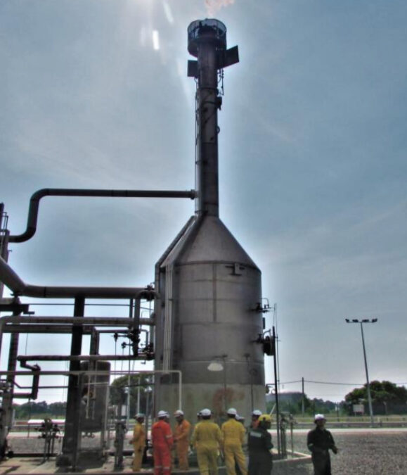 Replacement of Flaretip During Turnaround – 2017